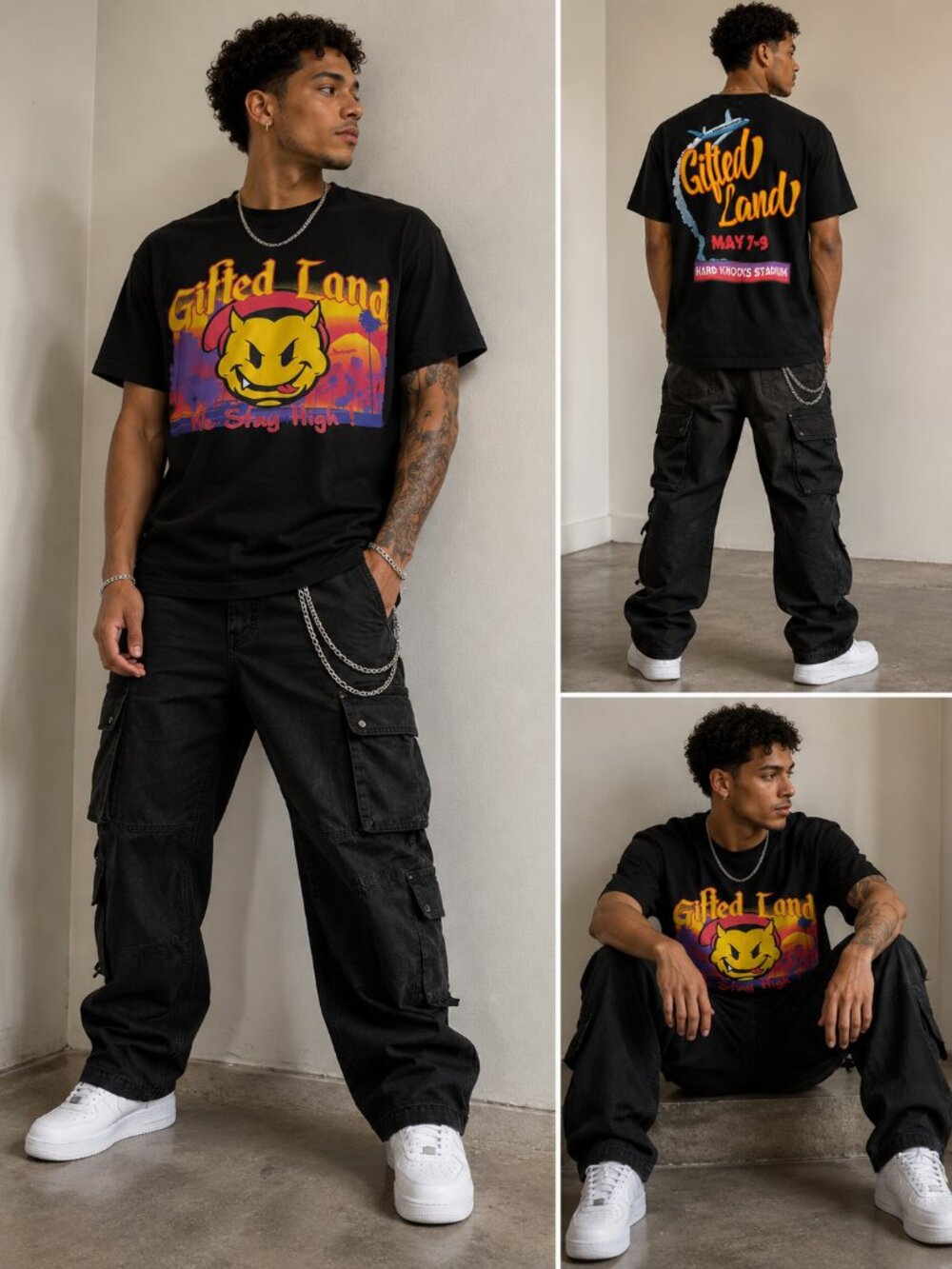 New Men's GFTD Hard Knocks Tour Tee - XL